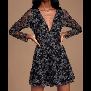 Lulus - Enraptured Embroidered Dress